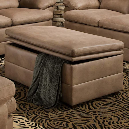 Casual Lift-Top Storage Ottoman